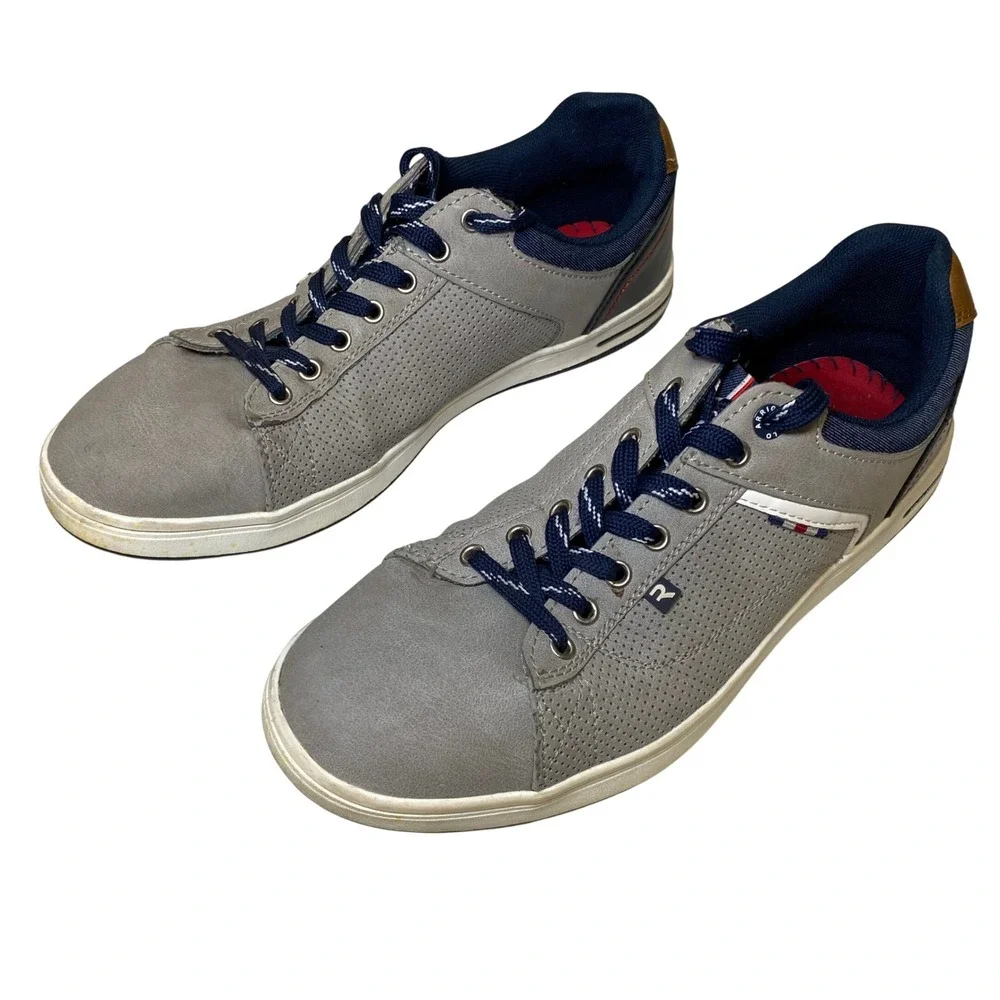 Arrigo Bello 1986 Men's Gray Suede Casual Sneakers Comfort Shoes Size 9‎